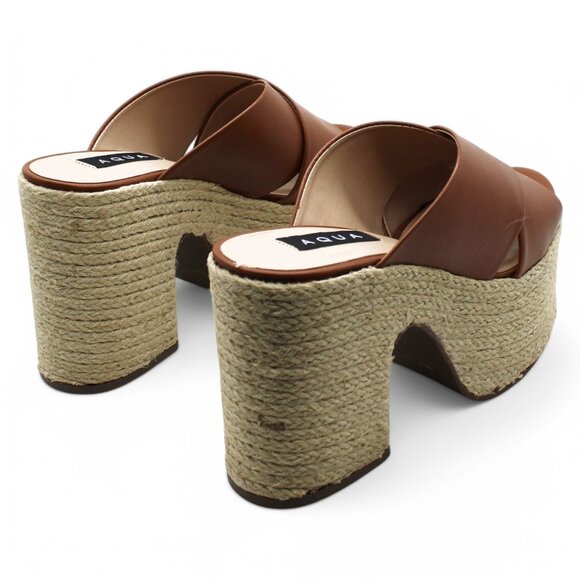 Women AQUA Round Toe Espadrille Shoes - Picture 5 of 8